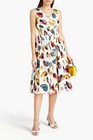 Thumbnail for your product : Dolce & Gabbana Printed cotton-poplin midi dress