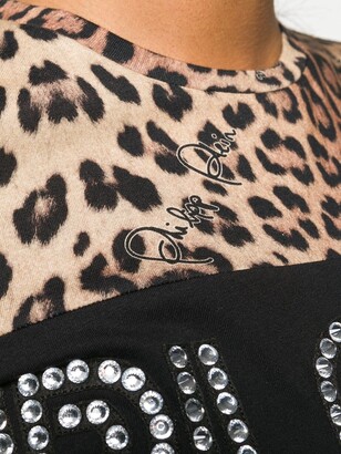 Philipp Plein leopard print T-shirt