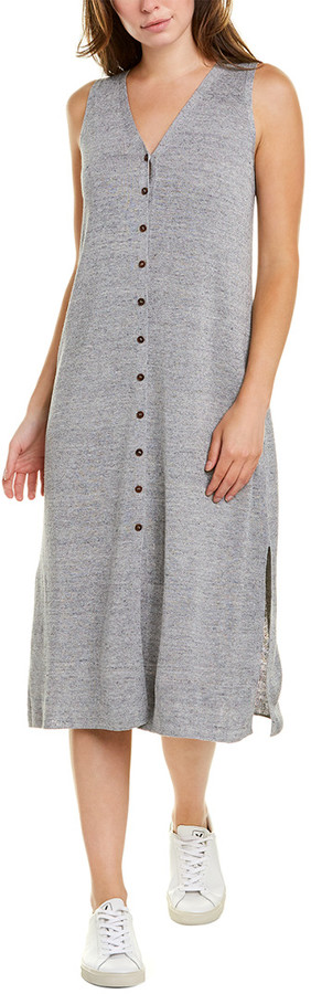 linen dress button down