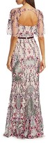 Thumbnail for your product : Marchesa Notte Embellished Floral-Embroidered Gown