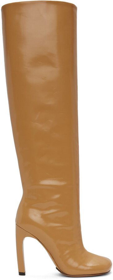 camel boots knee high