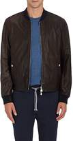 Thumbnail for your product : Brunello Cucinelli Men's Reversible Leather & Denim Bomber Jacket