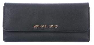 Michael Kors Leather Fold-Over Wallet