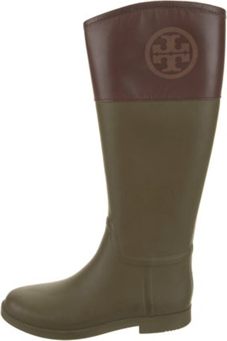 tory burch rubber rain boots