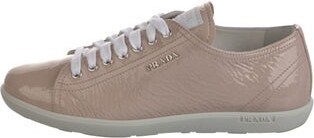 Prada Linea Rossa Patent Leather Sneakers