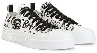dolce and gabbana logo low top sneakers
