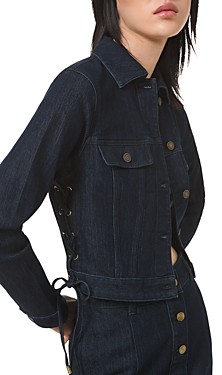 michael kors embroidered denim jacket