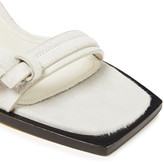 Thumbnail for your product : Rick Owens Knotted Calf Hair Wedge Sandals