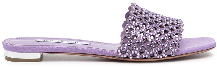 Purple Women's Flat Sandals | Shop the world's largest collection of  fashion | ShopStyle UK