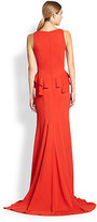 Thumbnail for your product : Carolina Herrera Tiered Peplum Gown