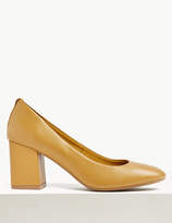 Thumbnail for your product : Marks and Spencer Leather Round Toe Court Shoes