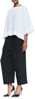 Thumbnail for your product : eskandar 3/4-Sleeve Bateau-Neck Tunic & Linen Japanese Trousers