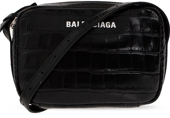 balenciaga logo print bag