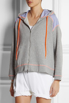 Thumbnail for your product : Richard Nicoll Paneled cotton-jersey hooded top