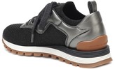 Thumbnail for your product : Brunello Cucinelli Knit and leather sneakers