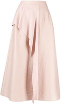 Thumbnail for your product : Agnona Draped Layered Full Skirt