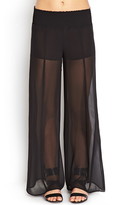 Thumbnail for your product : Forever 21 Wide-Leg Chiffon Pants