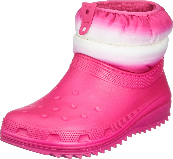pink croc boots