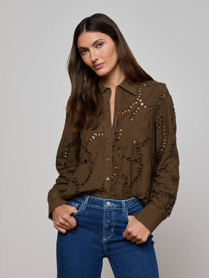 L'Agence Ellery Eyelet Shirt