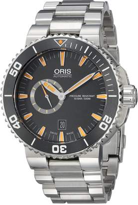 Oris Men's 74376734159MB Aquis Analog Display Swiss Automatic Silver Watch