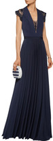 Thumbnail for your product : Catherine Deane Brooke Embroidered Tulle And Jersey Gown