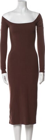 Gil Rodriguez Off-The-Shoulder Midi Length Dress