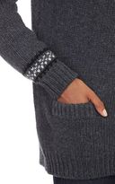 Thumbnail for your product : Barneys New York Intarsia-Knit Long Cardigan Sweater-Black