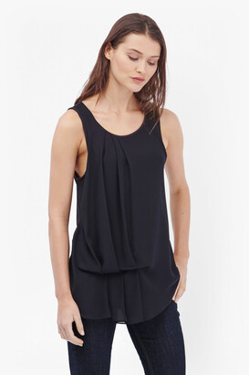 French Connection Florrie Pleated Drape Detail Top