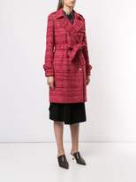 Thumbnail for your product : Paule Ka tweed check trench coat
