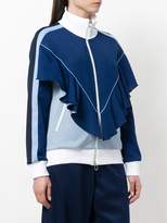 Thumbnail for your product : Golden Goose zipped ruffled tracksuit jacket