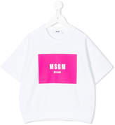 Thumbnail for your product : MSGM Kids logo oversized T-shirt