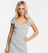 Thumbnail for your product : Another Reason square neck mini dress with contrast seams in chunky rib