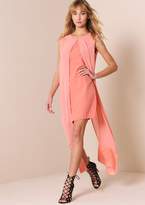 Thumbnail for your product : Missy Empire Aubri Pink Sheer Overlay Mini Dress