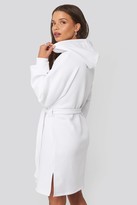 Thumbnail for your product : Donnaromina X NA-KD Belted Hoodie Dress