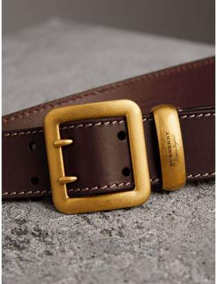 Burberry Double-pin Buckle Leather Belt