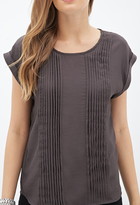 Thumbnail for your product : Forever 21 Woven Pintucked Blouse