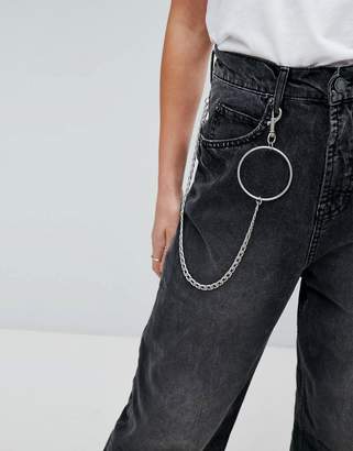 Cheap Monday 90s Wide Leg Fit Jean with Chain