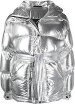Thumbnail for your product : Perfect Moment Tied Waist Hooded Padded Jacket