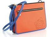 Thumbnail for your product : Loewe Double Zip Flat Crossbody Bag Leather Small