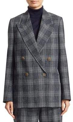 acne plaid coat