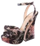 Thumbnail for your product : Charlotte Olympia Vreeland Velvet Sandals