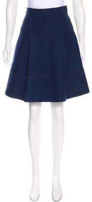 Louis Vuitton Wool A-Line Skirt