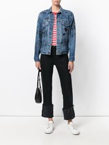 Thumbnail for your product : R 13 Scribble Print Denim Jacket