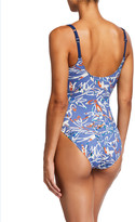 Thumbnail for your product : Shan Tokyo Printed One-Piece Swimsuit