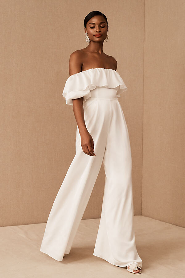 White Strapless Jumpsuit | Shop the world's largest collection of fashion |  ShopStyle