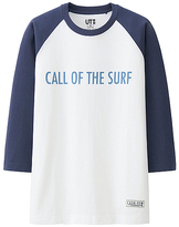 Thumbnail for your product : Uniqlo MEN Almond Surfboards Graphic 3/4 Sleeve T-Shirt