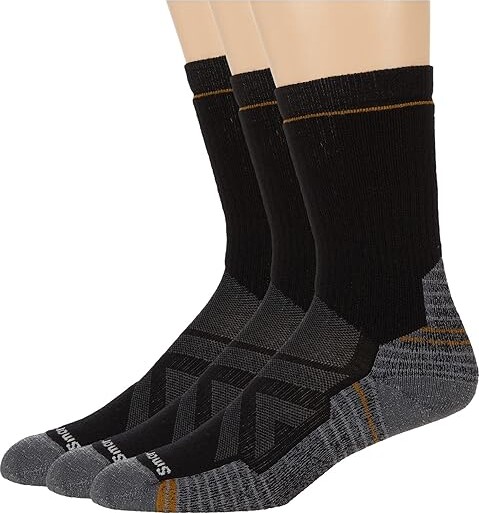 Smartwool Performance Hike Full Cushion Crew 3-Pack Shoes Black : MD (US Men's Shoe 6-8.5 - Women's Shoe 7-9.5) Medium Wool/Nylon/Merino