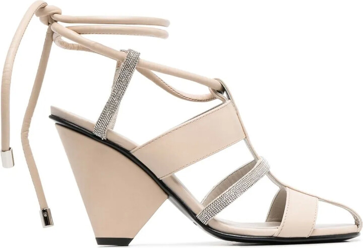Fabiana Filippi 100mm Leather Sandals