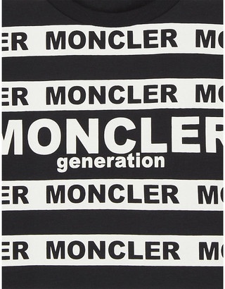 Moncler Logo stripe cotton T-shirt 4-14 years