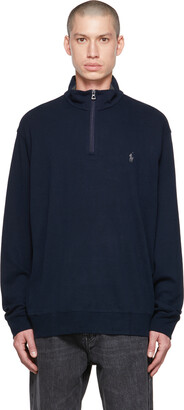 Polo Ralph Lauren Men's Blue Half-Zip Sweaters | ShopStyle